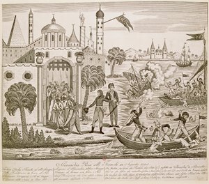 Napoleon I Landing in Alexandria, 2nd July 1798 by French School
